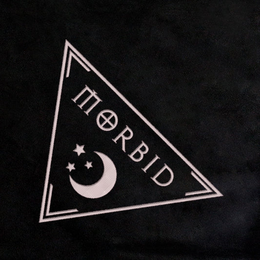 Morbid Logo Embroidered Fleece Blanket-1