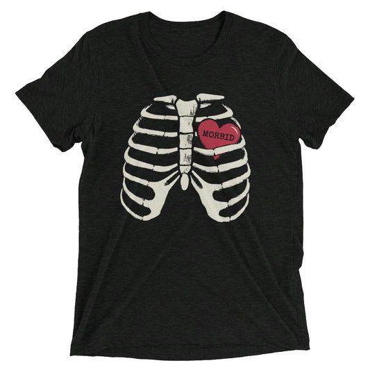 Morbid Heart Adult Short Sleeve T-Shirt-3