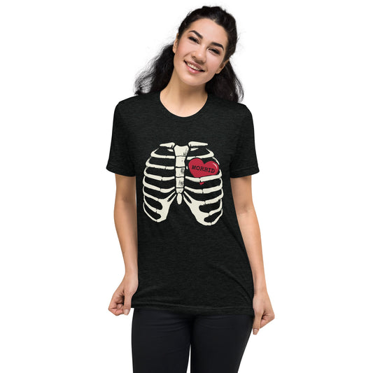 Morbid Heart Adult Short Sleeve T-Shirt-2