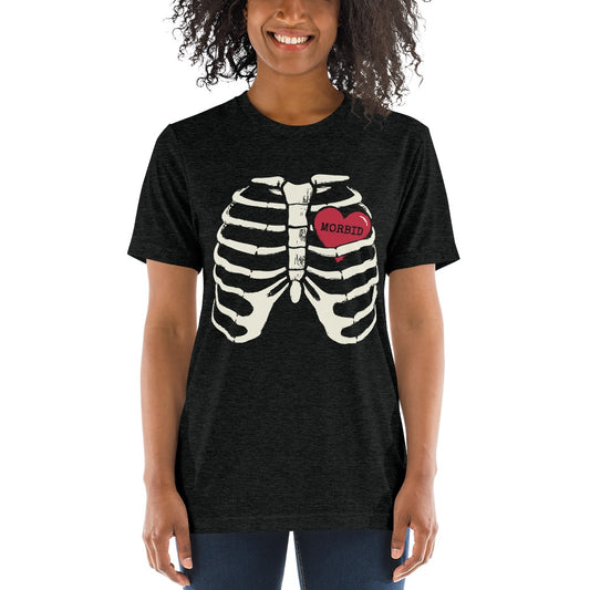 Morbid Heart Adult Short Sleeve T-Shirt-1