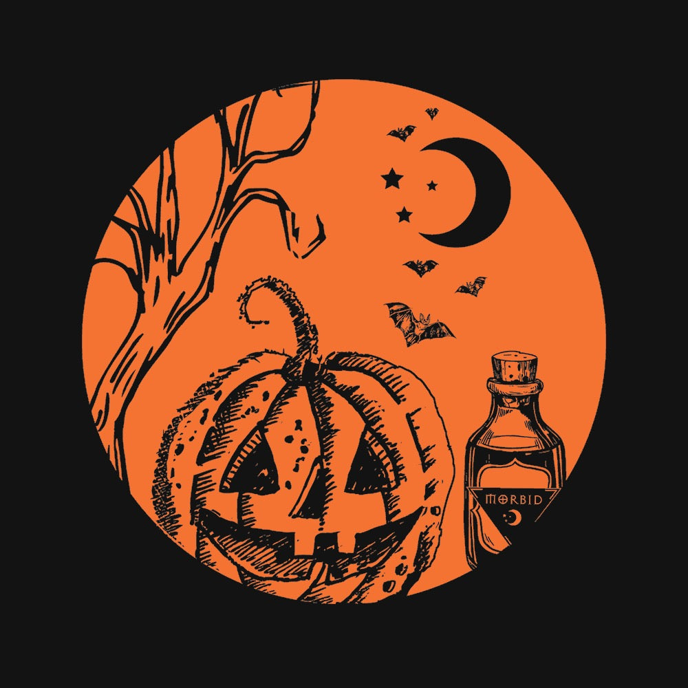 Morbid Pumpkins & Potions Crop Hoodie