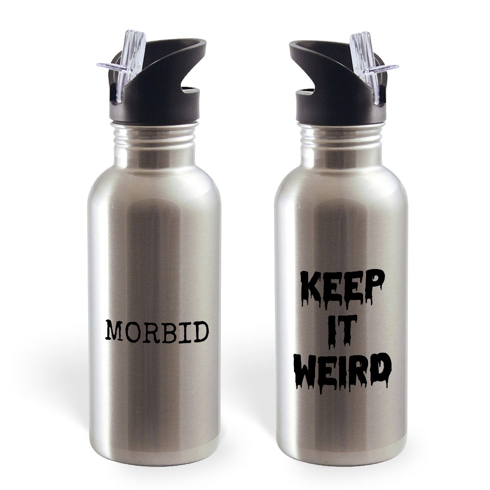 Morbid Keep It Weird Water Bottle