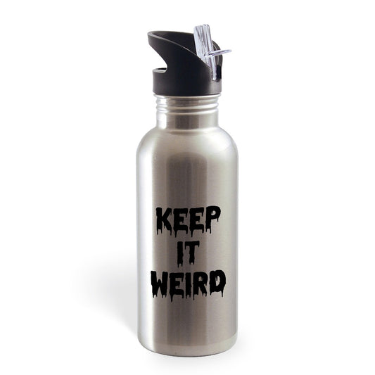 Morbid Keep It Weird Water Bottle-0