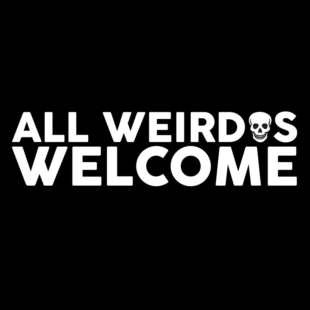 Morbid All Weirdos Welcome Doormat