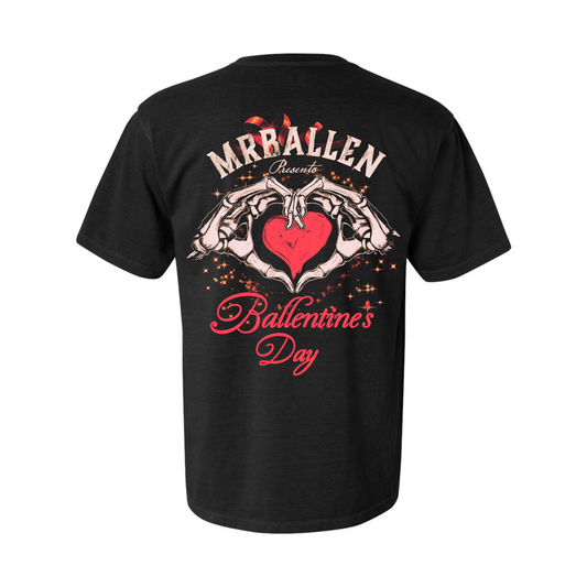 MrBallen Ballentine's Day Skeleton Hands Adult T-Shirt-0