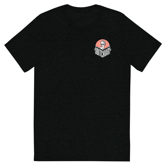 Obitchuary Logo Tri-Blend T-Shirt-0