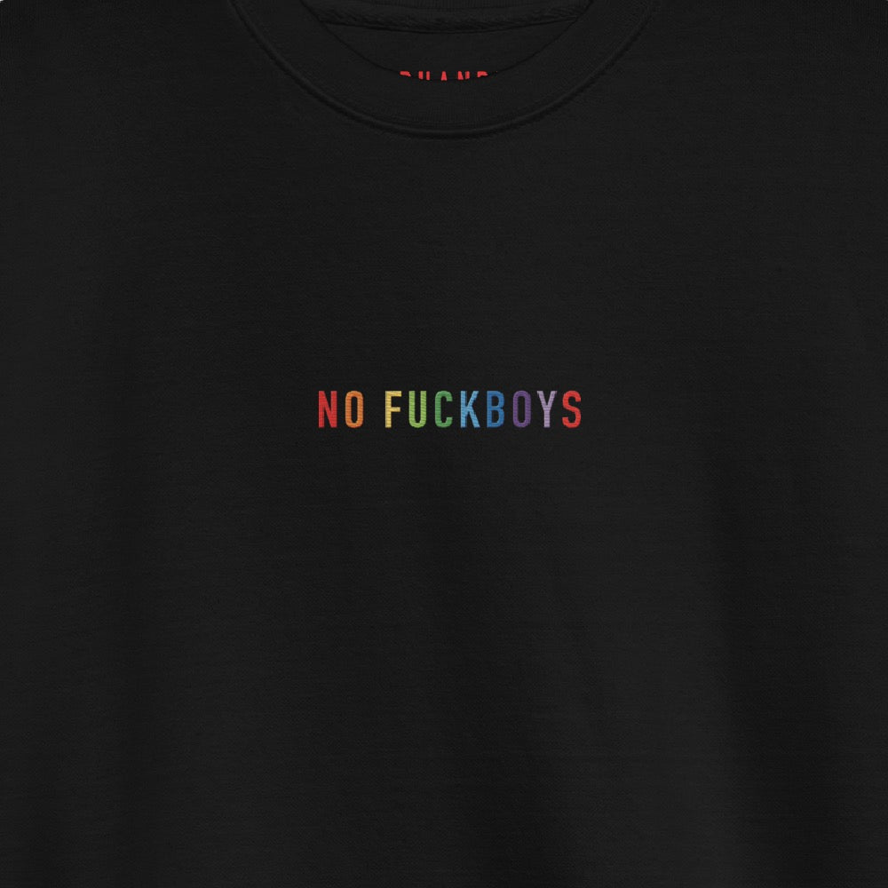 RedHanded No Fuckboys Embroidered Crewneck Sweatshirt