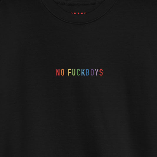 RedHanded No Fuckboys Embroidered Crewneck Sweatshirt-1