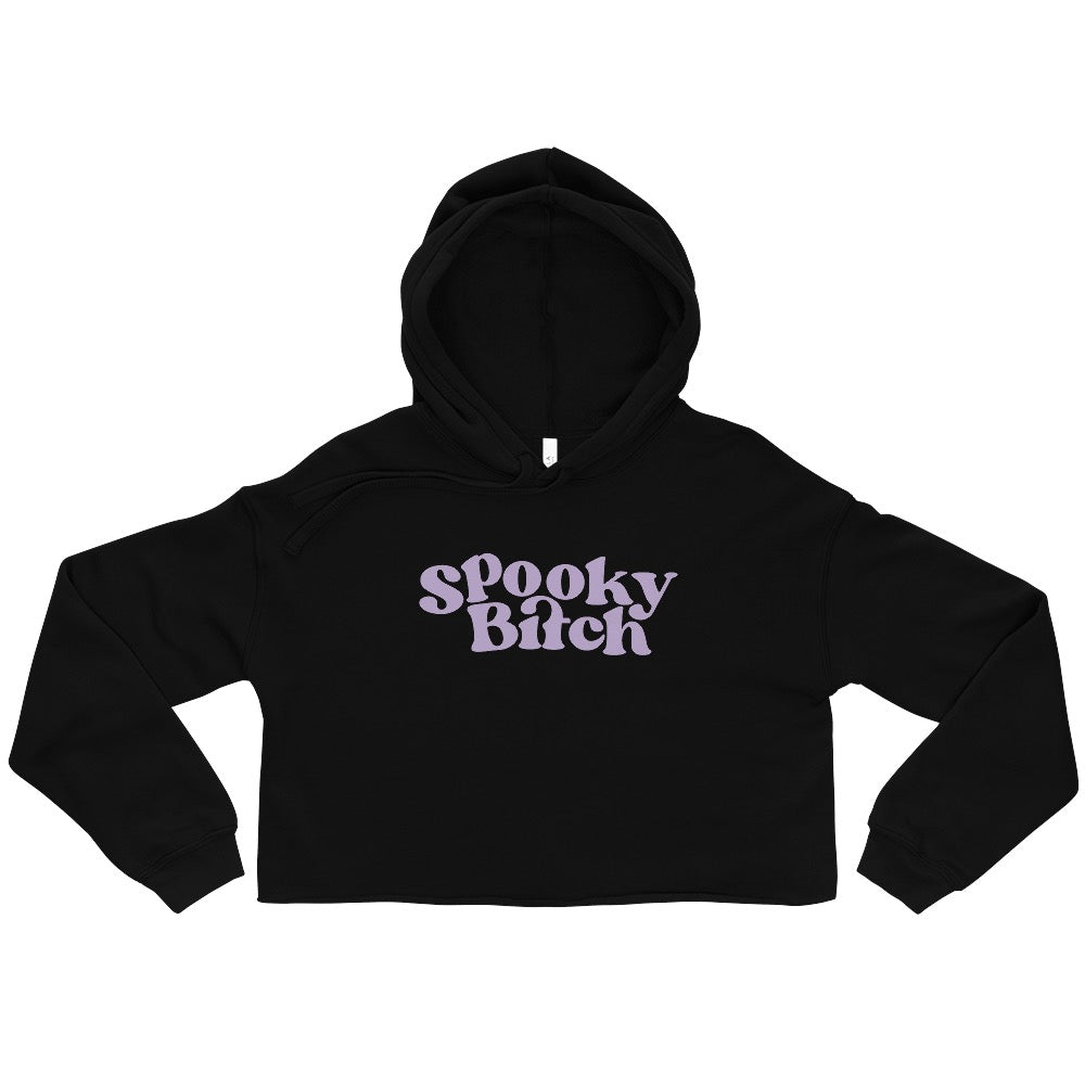 RedHanded Spooky Bitch Cropped Hoodie