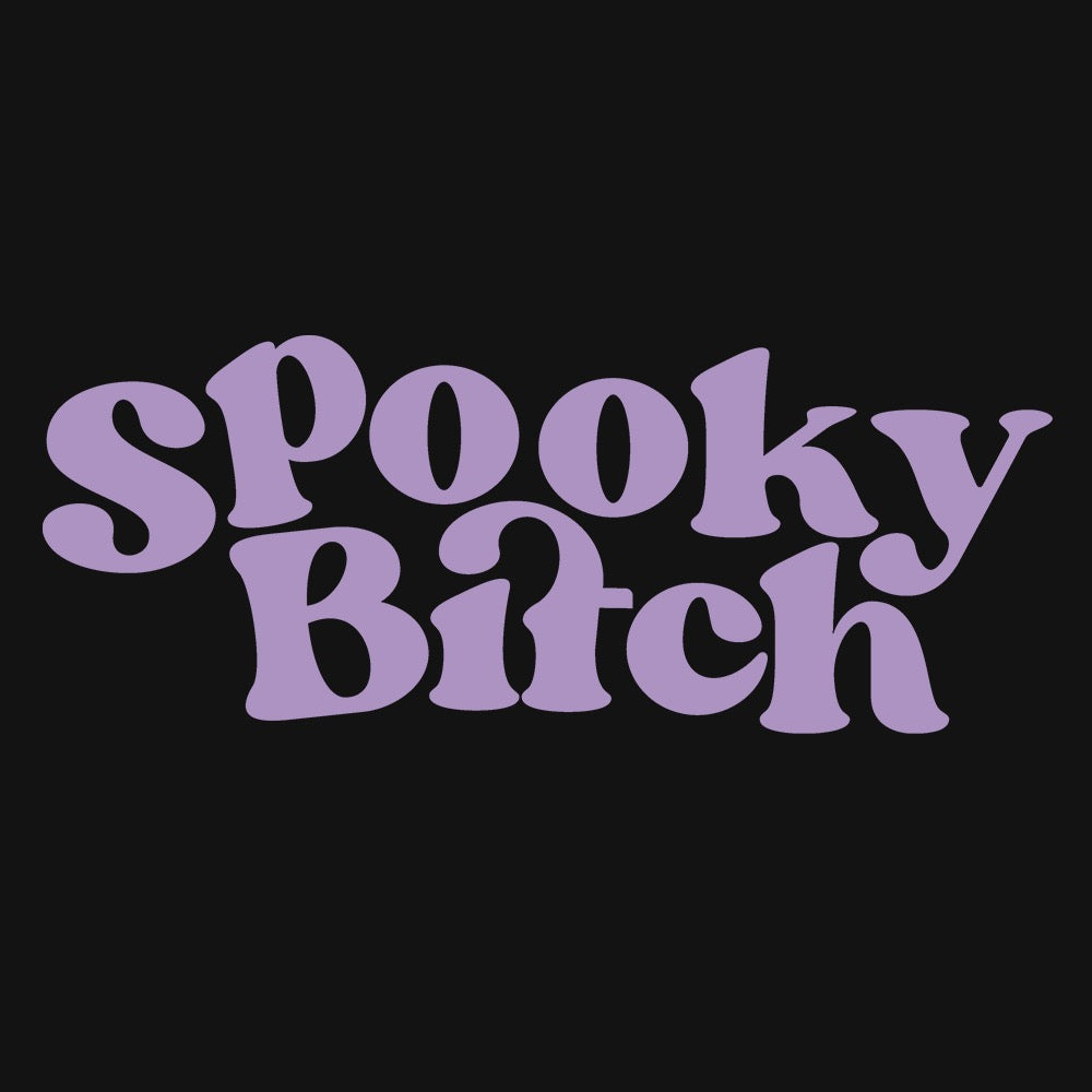RedHanded Spooky Bitch Cropped Hoodie