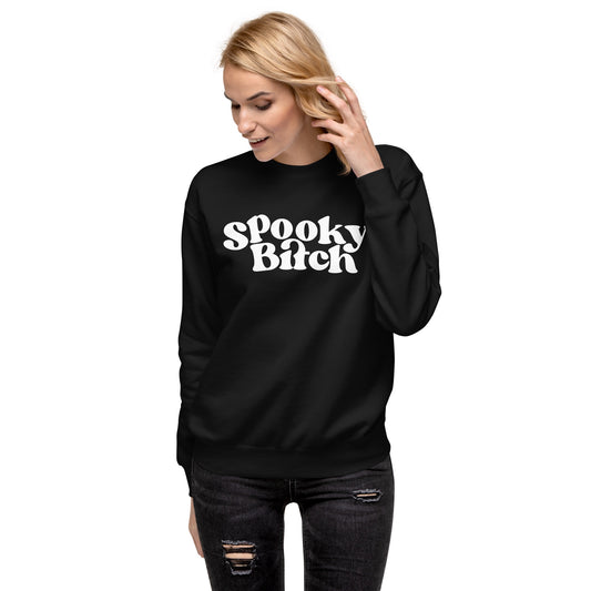 RedHanded Spooky Bitch Crewneck Sweatshirt-2