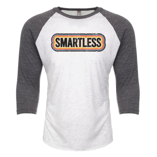 SmartLess Number 3/4 Sleeve Baseball T-Shirt-1