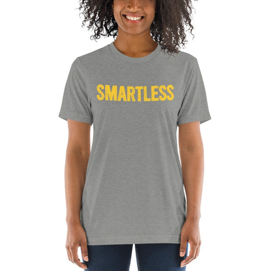 SmartLess Logo Adult Tri-Blend T-Shirt-18