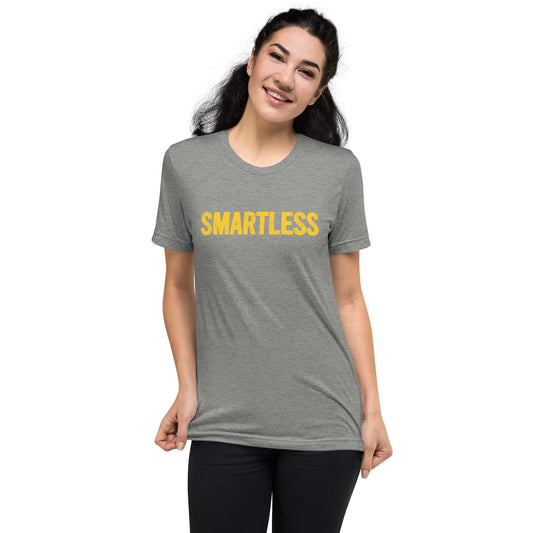 SmartLess Logo Adult Tri-Blend T-Shirt-15