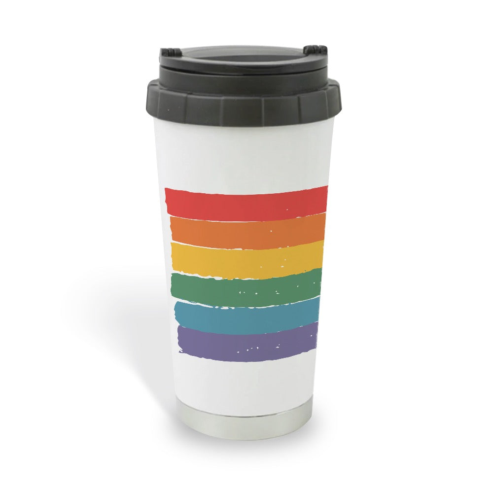 SmartLess Pride Stripes Travel Mug