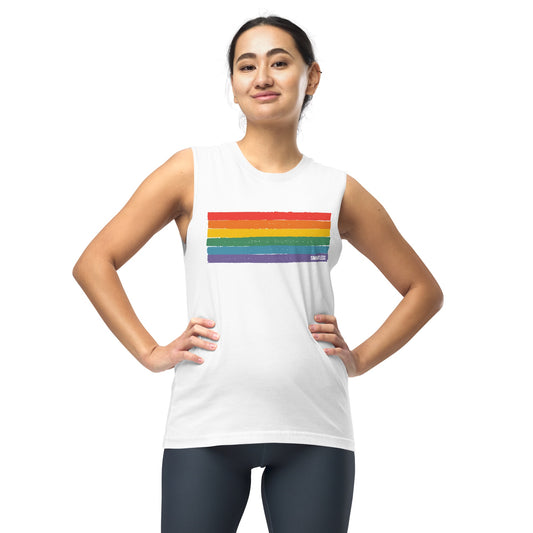 SmartLess Pride Stripes Muscle Tank Top-2