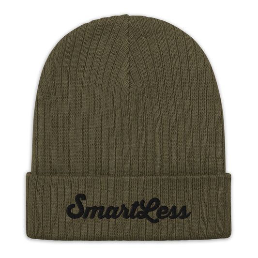 SmartLess Green Ribbed Beanie-0