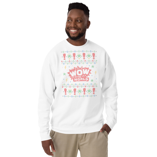 Wow in the World Holiday Unisex Fleece Pullover-3