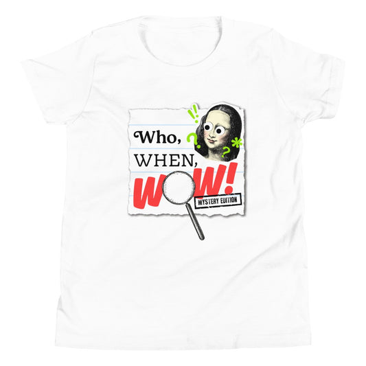 Who, When, WOW! Kids T-Shirt-0