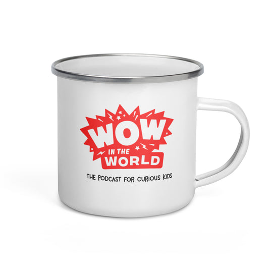 Wow in the World Anything For Science Enamel Mug-1