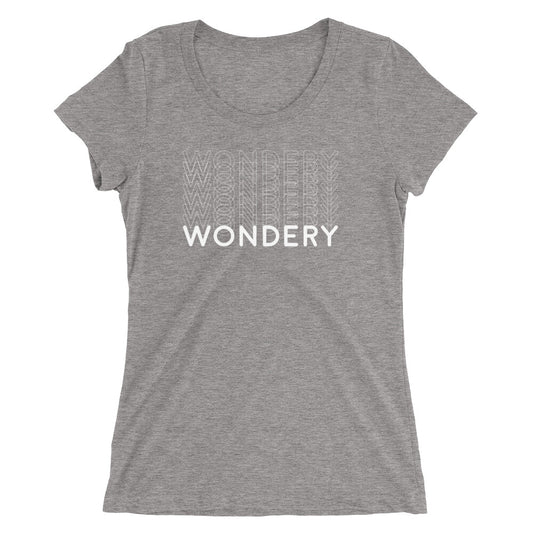 Wondery Repeating Women's Tri-Blend T-Shirt-0