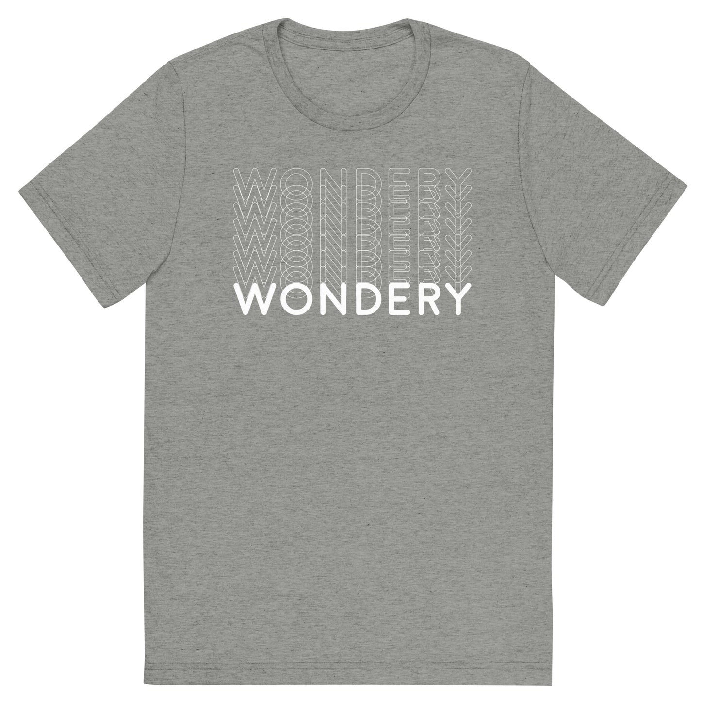 Wondery Repeating Adult Tri-Blend T-Shirt