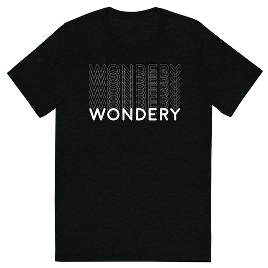 Wondery Repeating Adult Tri-Blend T-Shirt-0